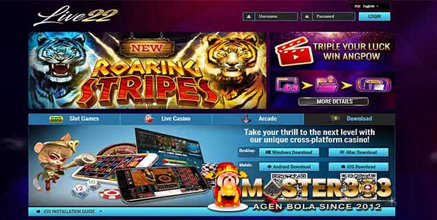 Permainan Slots, Live Casino dan Tembak Ikan Online LIVE22 Indonesia